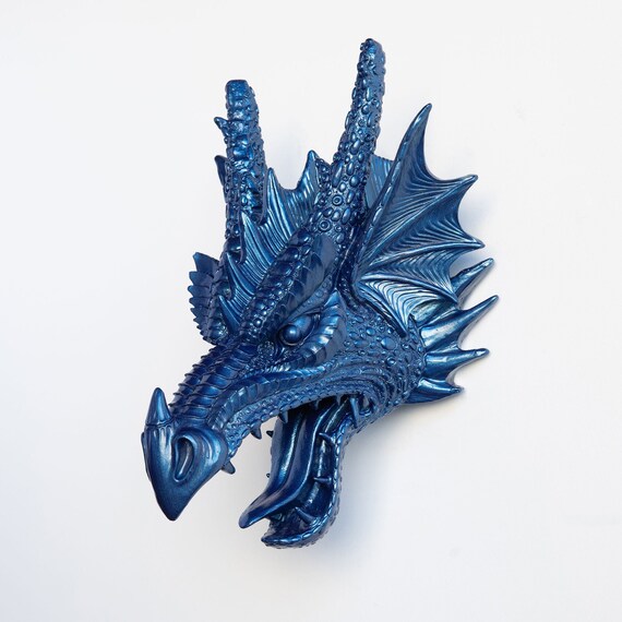 outdoor VARIOUS COLOURS Large Dragon Head wall hanger table top display 