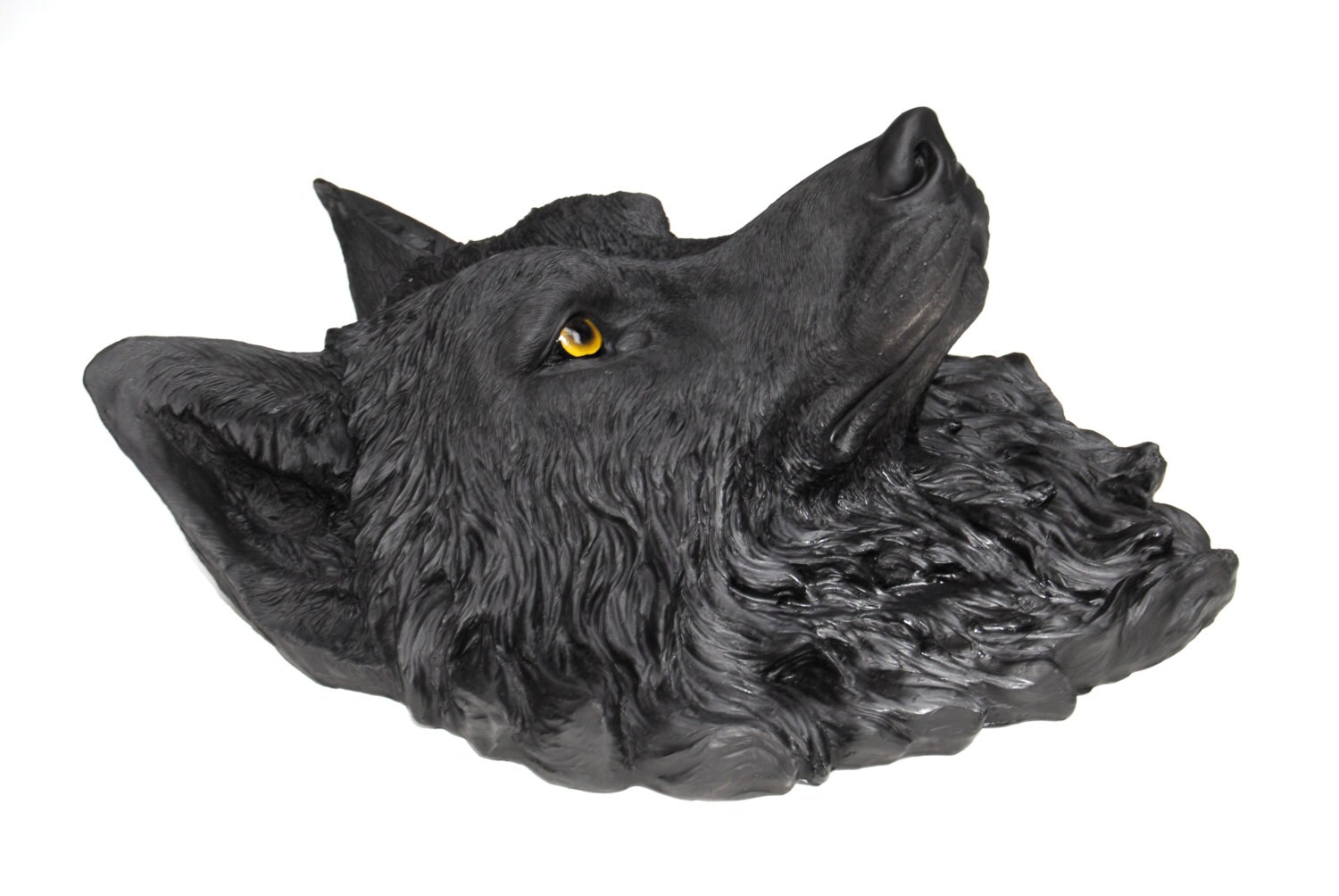 Wolf Head Wall Mount Wolf Head Wall Mount in Black with | Etsy