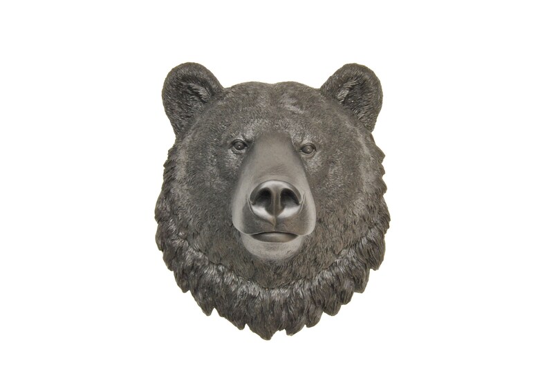 Faux Taxidermy Black Bear Head Wall Mount Unique 3d Art Nbe17