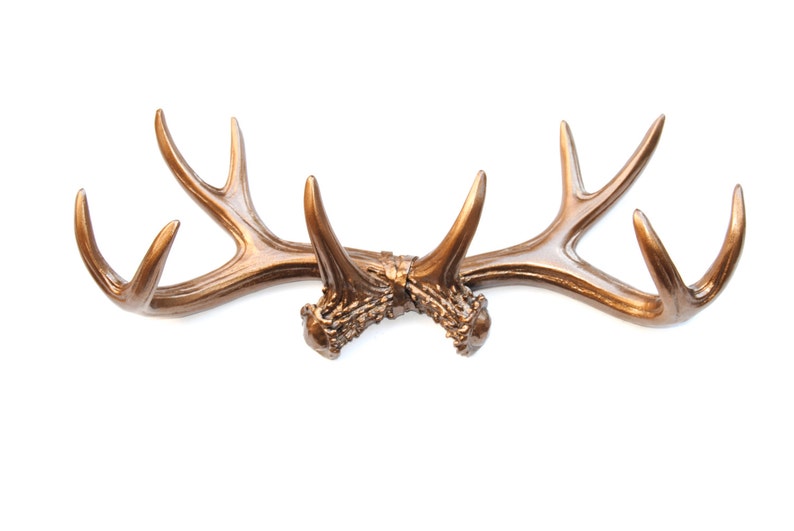 Near and Deer Faux Antler Rack Wall Hook and Jewelry Organizer Aqua AH61