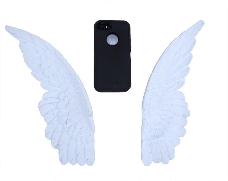 Small White Angel Wings Wing Wall Decor Sympathy Image 0