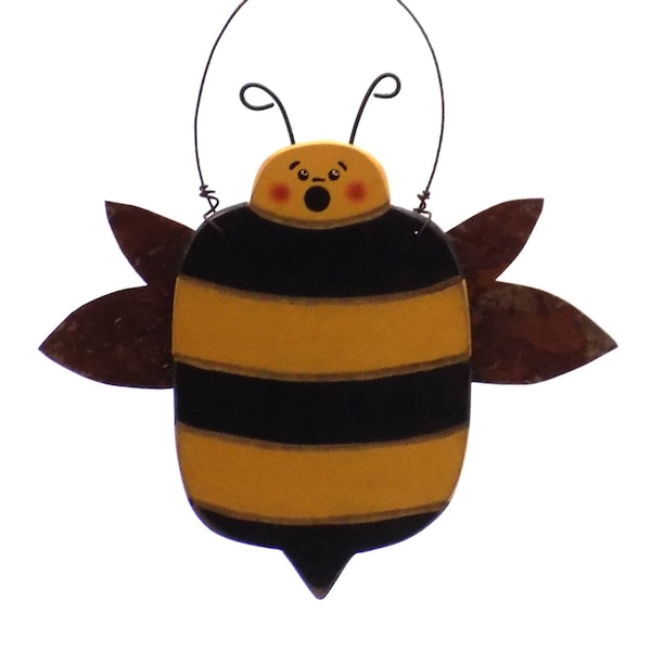 Bee - Bumblebee - Bee Ornament- Christmas Ornament - Primitive Bee - Bee Decor - Apiary Decor - Beekeeper Decor - Bee Gift Ideas - Bee Finds