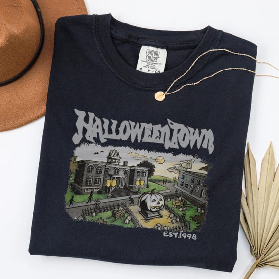 Halloweentown Shirt, Comfort Colors Halloween Tshirt, Retro Halloweentown T-Shirt, Halloweentown University Tees, Halloween Crewneck Gifts