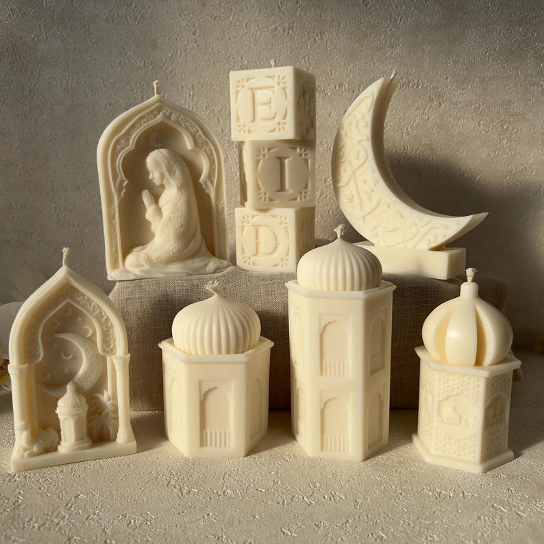 Handmade Mosque Candle Set | Islamic Home Decor image 17