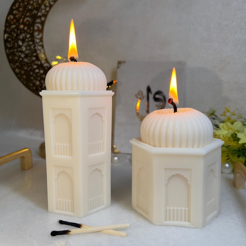 Handmade Mosque Candle Set | Islamic Home Decor image 10