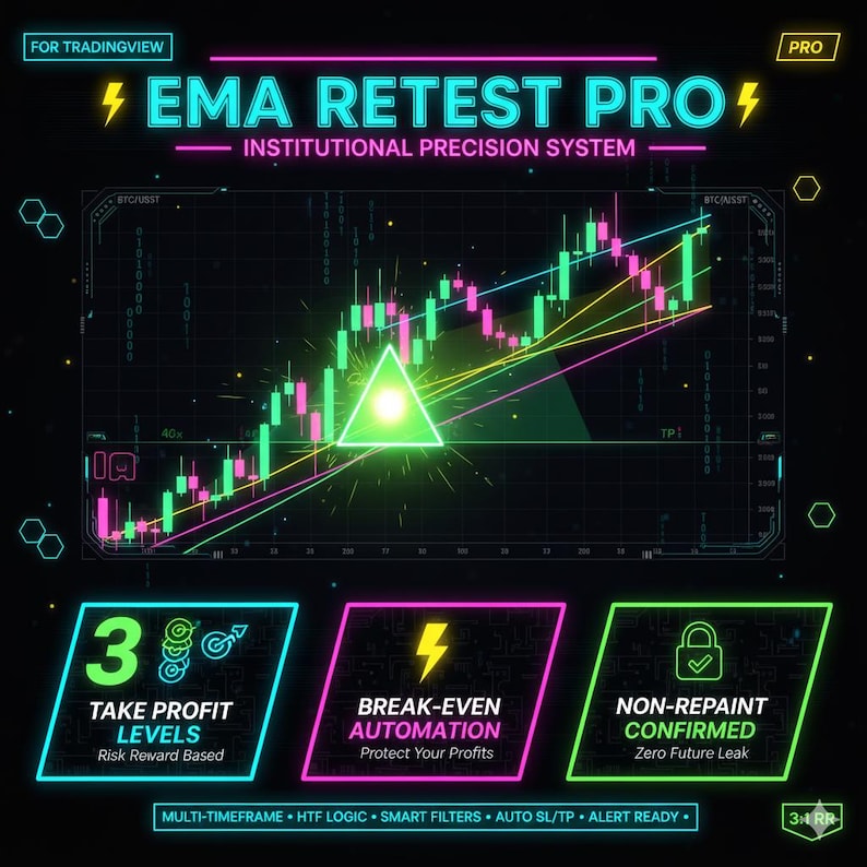 EMA Retest Strategy Pro — Capture Crossovers + Retests With ...