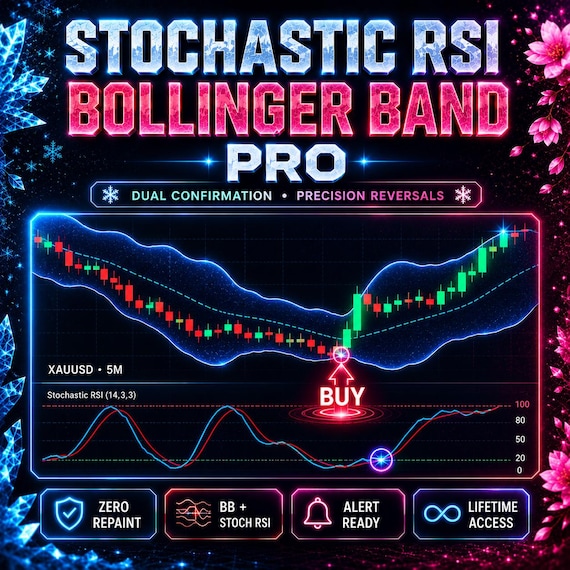 Stochastic RSI Bollinger Band Pro | Reversal Signals with Consecutive-Bar Filter | Stoch RSI + BB Confluence | TradingView Indicator