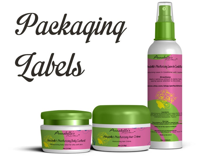 CUSTOM Product Label / Sticker Design Etsy