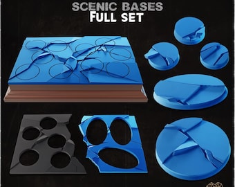 Ice - Landschaftsbasen - Warhammer/AOS/Miniature Bases