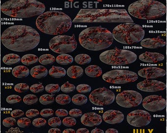 Demon Invasion - Wargames Bases and Toppers - Warhammer/AOS/Miniature Bases