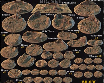 "Graben - Schlachtfeld - Kriegsspiele Basen und Topper - Warhammer/AOS/Miniatur Basen."