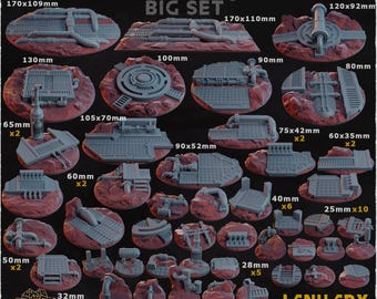 Mining Sector - Wargames Bases and Toppers - Warhammer/AOS/Miniature Bases