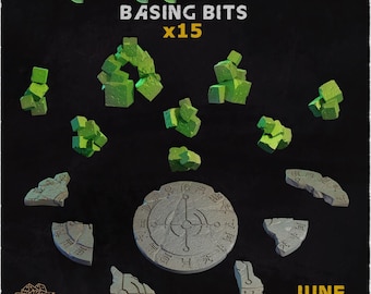Cubic crystals – 32 mm miniature part of terrain for Wargames