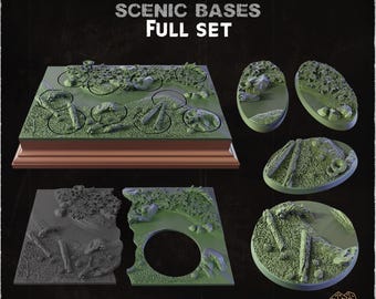 Forest - Scenic Miniature Bases - Warhammer, AOS Terrain, Fantasy, Grimdark