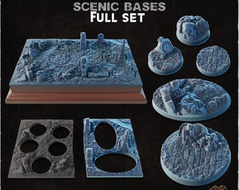 Friedhof 1 - Szenische Basen - Warhammer/AOS/Miniatur Basen