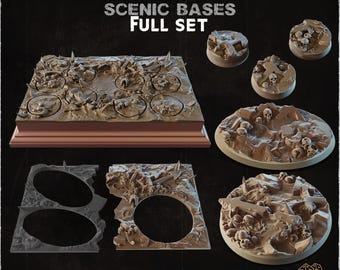 Crânes d'Сhaos - Socles scéniques - Socles Warhammer/AOS/Miniatures