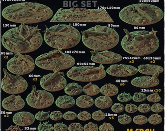 Deep Forest - Wargames Bases and Toppers - Warhammer/AOS/TrenchCrusade/Miniature Bases