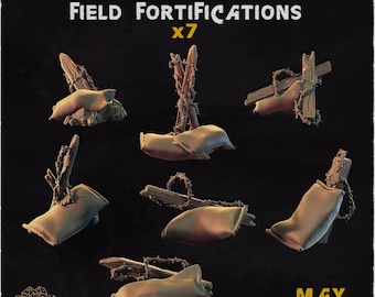 Trench Battlefield Bits – 32mm Miniature part of terrain for Wargames