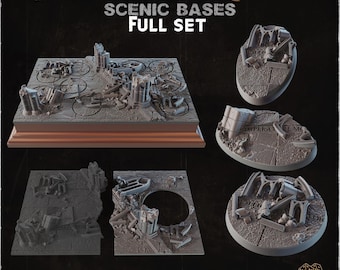 Ruined Empire City V3 - Scenic Bases - Warhammer/AOS/Miniature Bases