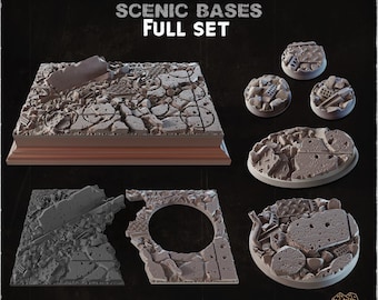 Urban Ruins - Scenic Bases - Warhammer/AOS/Miniature Bases