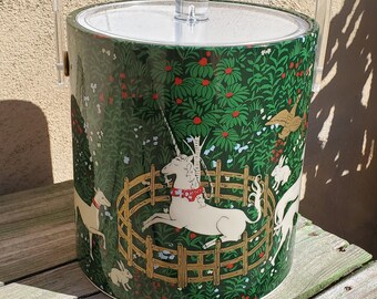 MCM Cera Enchanted Forest Lost Unicorn 1960s Whimsical Motif Ice Bucket