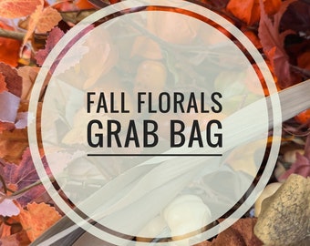 Fall Blooms and Leaves Grab Bag, Mixture of Loose Blooms and Stems for Fall, Single Blooms and Stems for DIY crafts