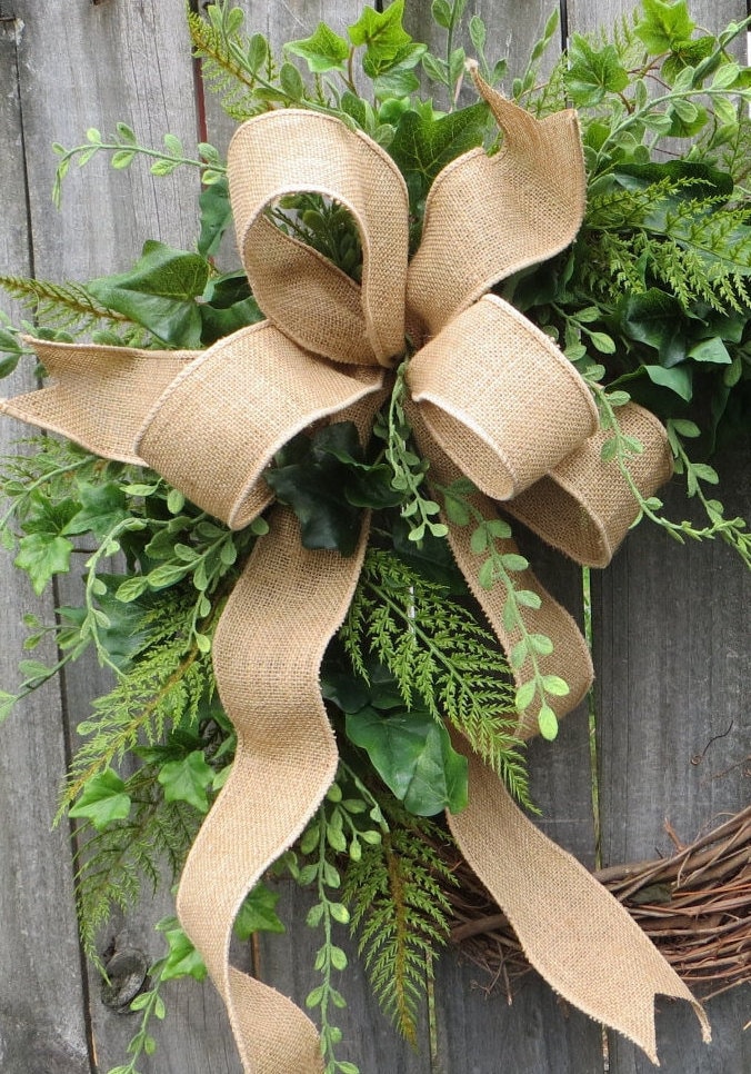 Burlap Bow – Bows Arts