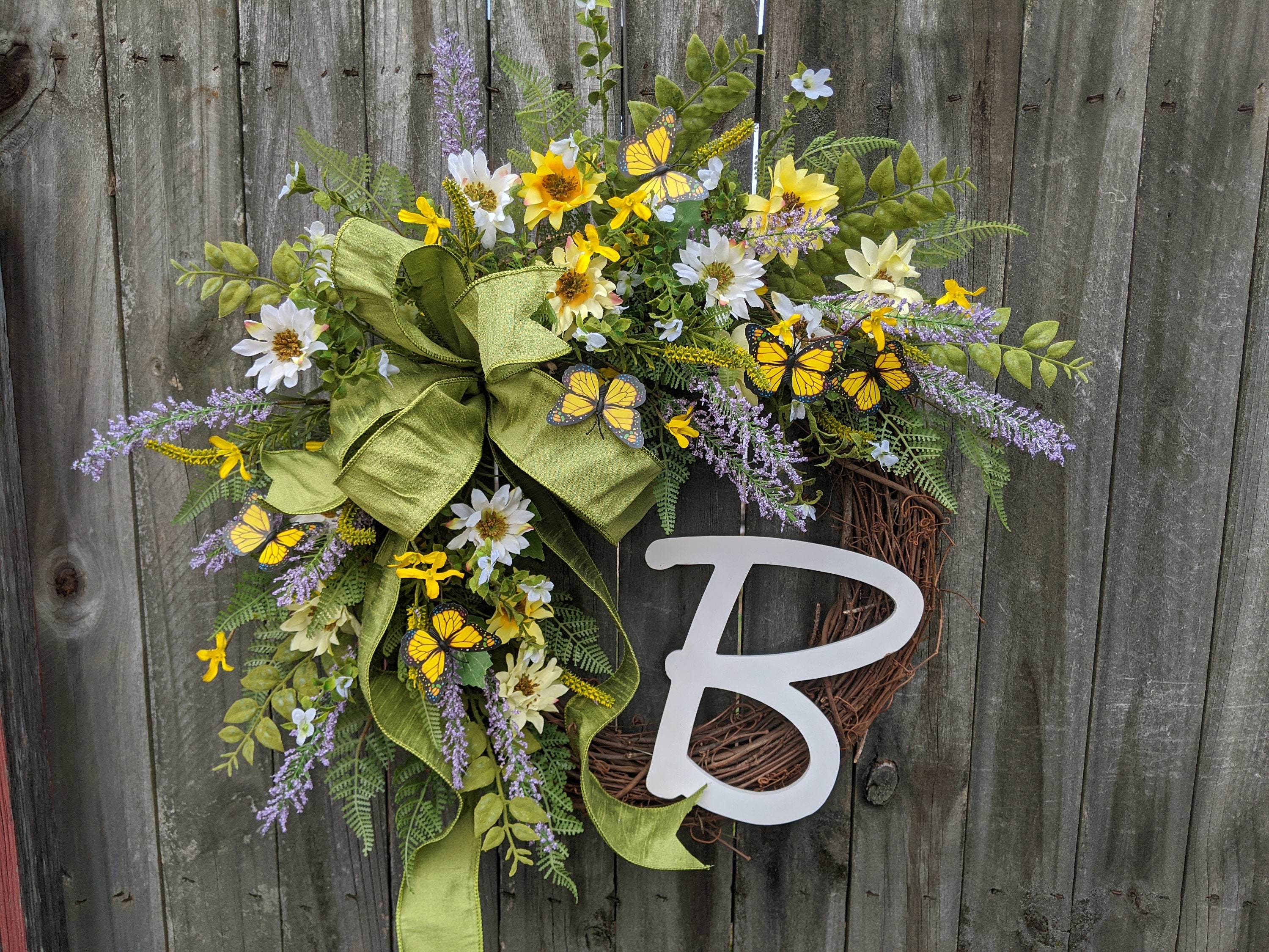 Butterfly Spring Front Door Wreath Spring Wreath For Spring And