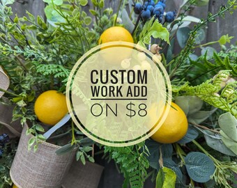 Custom work add on, for purchase at direction of the seller only 8 dollar add on