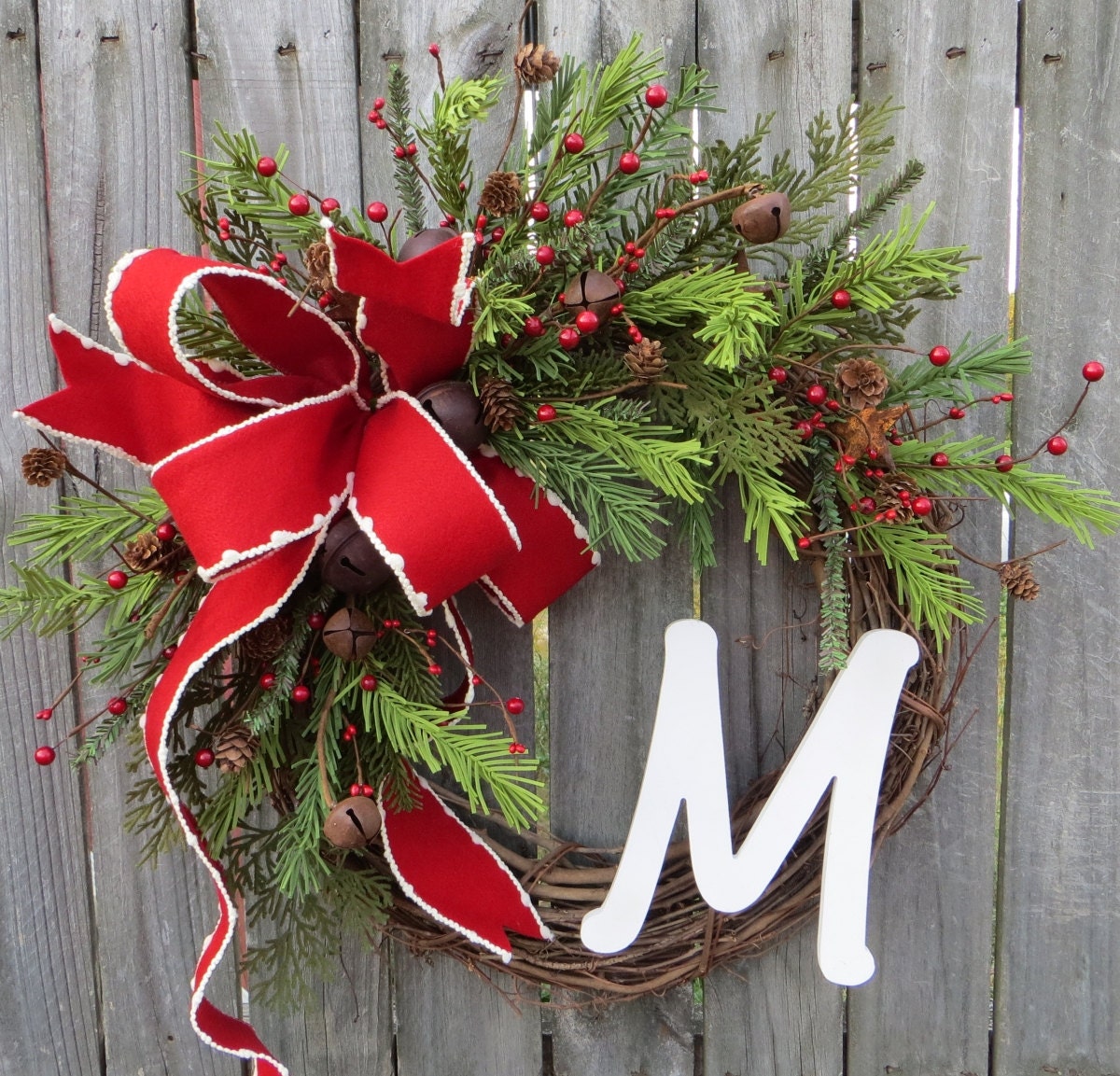 christmas holiday wreath monogram christmas wreath christmas wreaths rustic bell christmas wreaths christmas wreaths etsy - Christmas Wreaths Etsy christmas holiday wreath monogram christmas wreath christmas wreaths rustic bell christmas wreaths christmas wreaths etsy - Christmas Wreaths Etsy