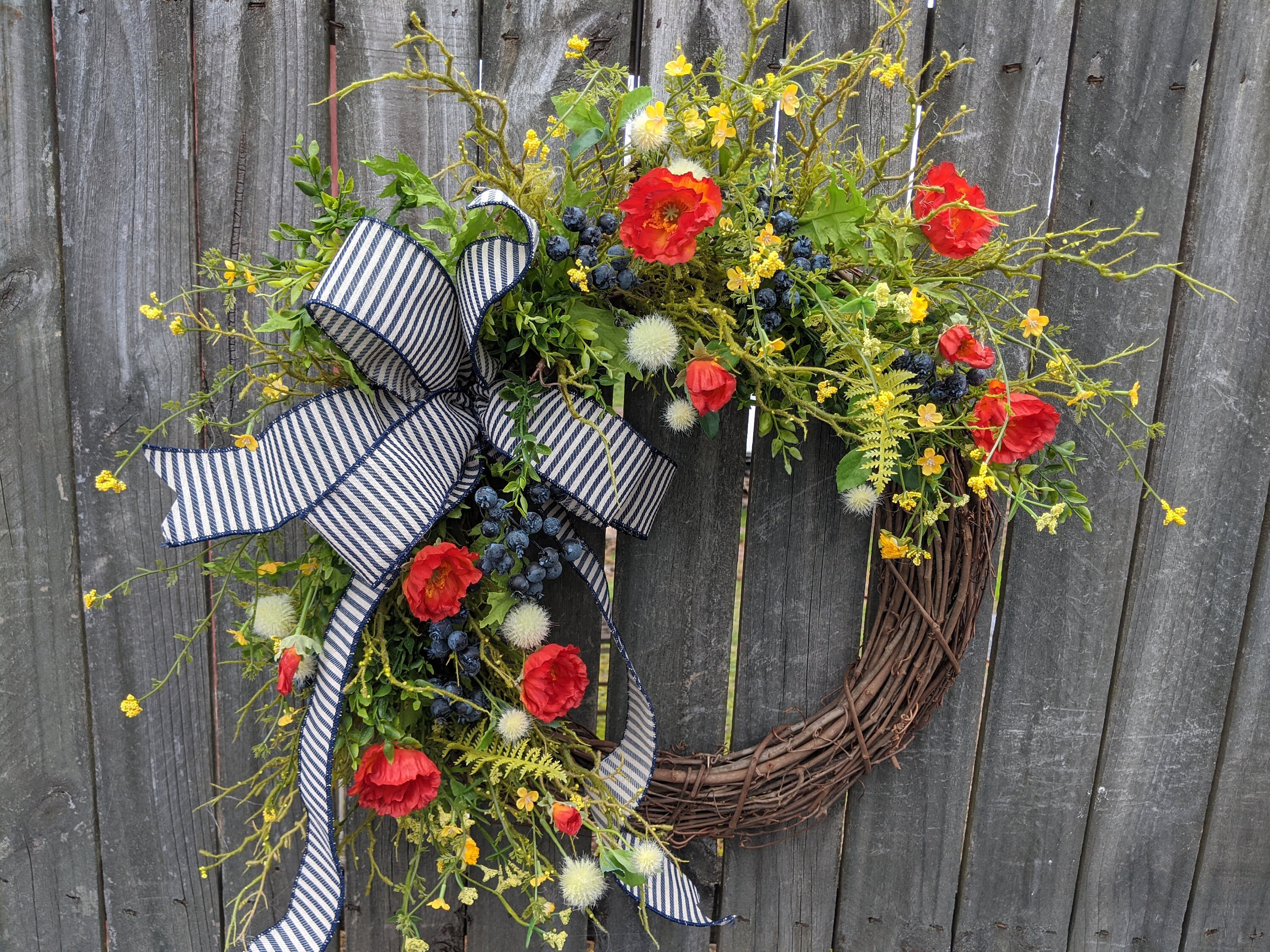 Reserved for Melodies 20 Poppy wreath