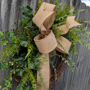 Greenery Wreath Wreath Great for All Year Round Everyday Burlap Wreath, Door Wreath, Front Door Wreath 27sku image 3