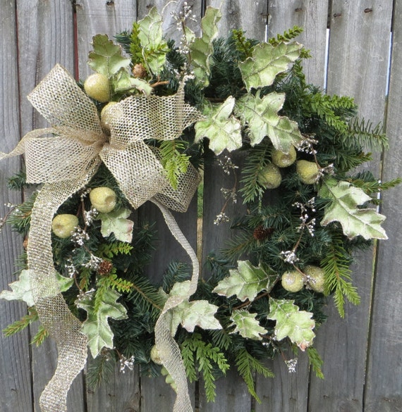 Wreath Holday Front Door Winter