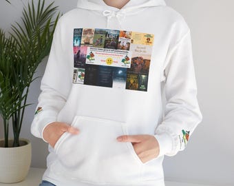 Unisex Hoodie, 50% Cotton-Polyester Graphic Design | The Book Hook Online