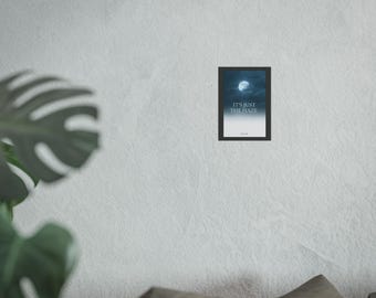 It's Just The Haze Mood Poetry Book Poster: Literary Wall Art Print