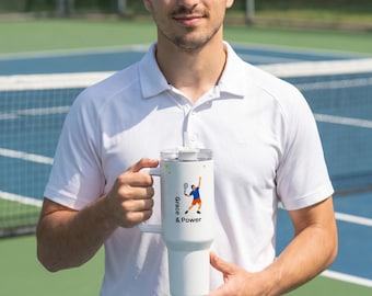 Tennis Player 40oz Tumbler: Thermobecher aus Edelstahl