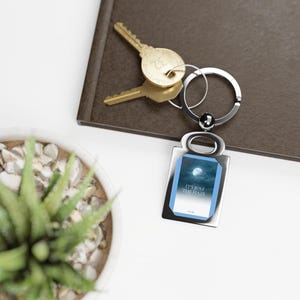 Photo Keyring, It's Just The Haze Novel Cover with Glossy Finish