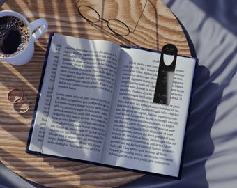 Aluminum Bookmark, Lightweight Metal Page Marker with Rounded Edges