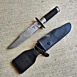 Lot of 3 | Handmade Jack Crain LLS Hunter & Predator Bowie Knife Arnold Schwarzenegger movie Knife Built Like Original | Gift for him LSS Bowie