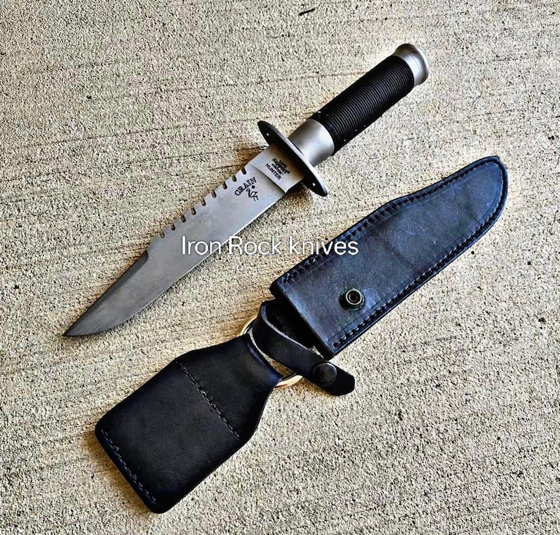 Lot of 3 | Handmade Jack Crain LLS Hunter & Predator Bowie Knife Arnold Schwarzenegger movie Knife Built Like Original | Gift for him LSS Bowie