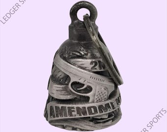 2ND AMEMNDMENT 3-D Motorcycle Bell, Good Luck, Light Weight, Impact Resistant