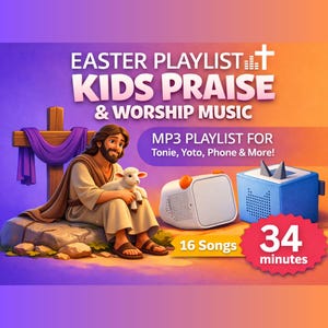 Christian Kids Songs: Easter Worship Music Playlist for Tonie/Yoto (MP3 Download)