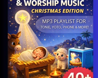 Christian Kids Holiday & Christmas Songs: Worship Music Playlist for Tonie/Yoto (MP3 Download)
