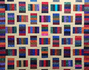 Scrappy Lap Quilt - Etsy