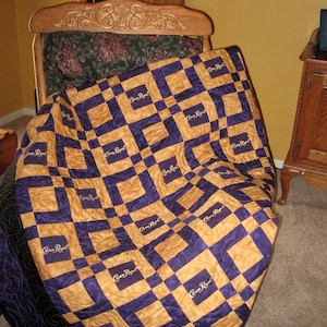 Custom Order Crown Royal Quilt Made from Your Bags image 1