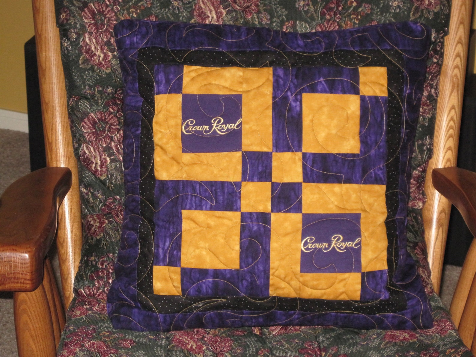 Crown Royal Throw Pillow Etsy