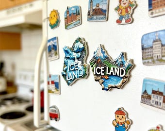 Calamita Da Frigorifero Reykjavik Islanda - Souvenir Da Viaggio In Erba - 5x5 Cm - Decorazione Casa - 2