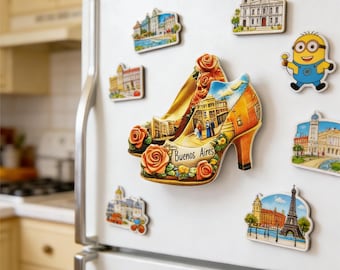 1 pezzo Calama per frigorifero, souvenir da viaggio, decorazione per