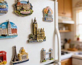 Calamita Da Frigorifero 3D Las Vegas Nevada USA - Souvenir Di Viaggio Con Casinò - Regalo Collezionabile Per Casa E Cucina