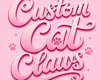 Uñas postizas personalizadas con forma de garra de gato, sencillas y complejas, pintadas a mano, estilo fantasía gótica para Halloween.